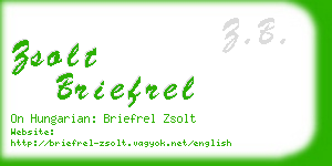 zsolt briefrel business card